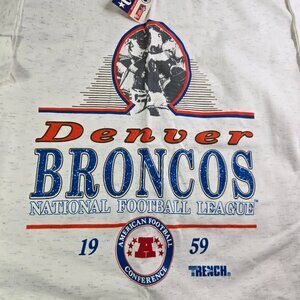 NWT Mens Denver Broncos Tee Size L NEW Football AFC T-shirt White NFL